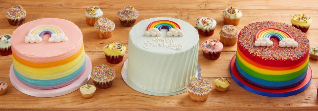 Rainbow Cakes