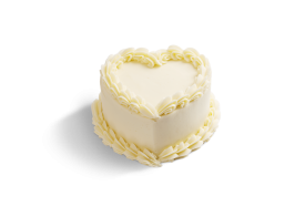 Snowy Heart Cake