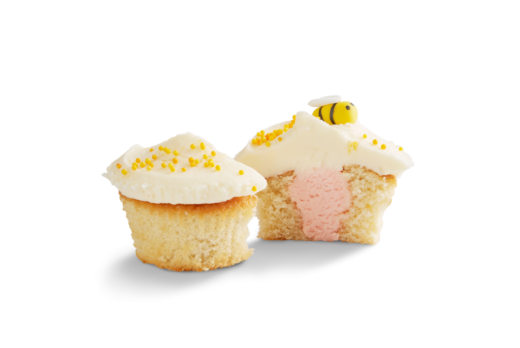 Pink Baby Bee Reveal Cupcake Selection Box