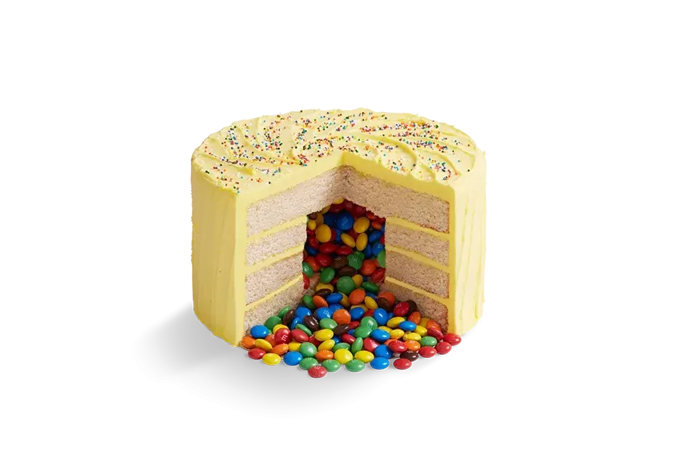 Vanilla Piñata Cake