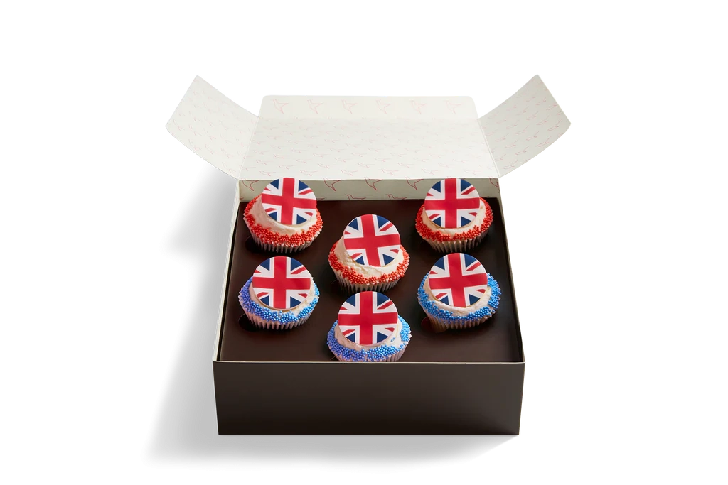 Union Jack Cupcake Selection Box