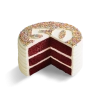 Red Velvet Number Cake